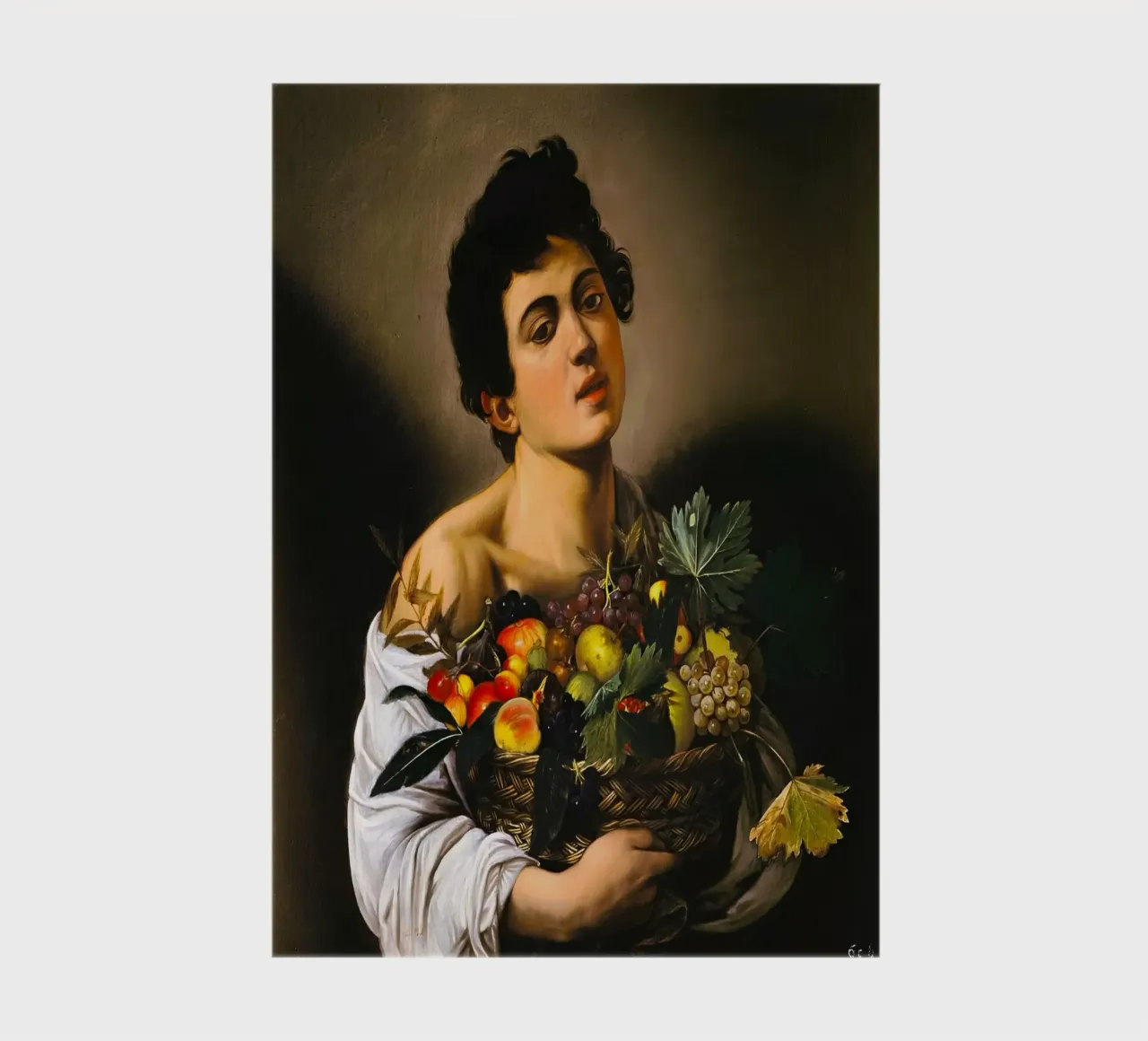 Caravaggio - Ragazzo con canestro di frutta, 1593 diario da William Store