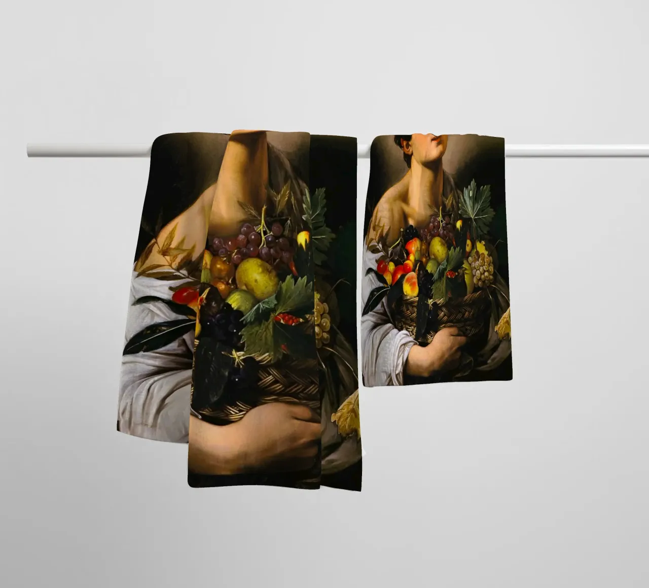 Caravaggio - Ragazzo con canestro di frutta, 1593 asciugamano da bagno da William Store