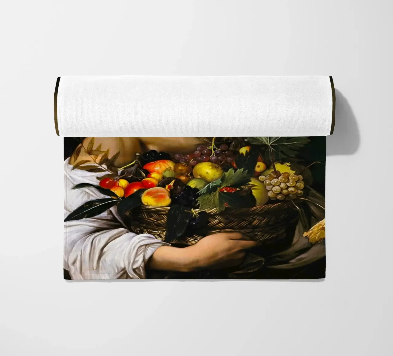 Caravaggio - Ragazzo con canestro di frutta, 1593 telo mare da William Store