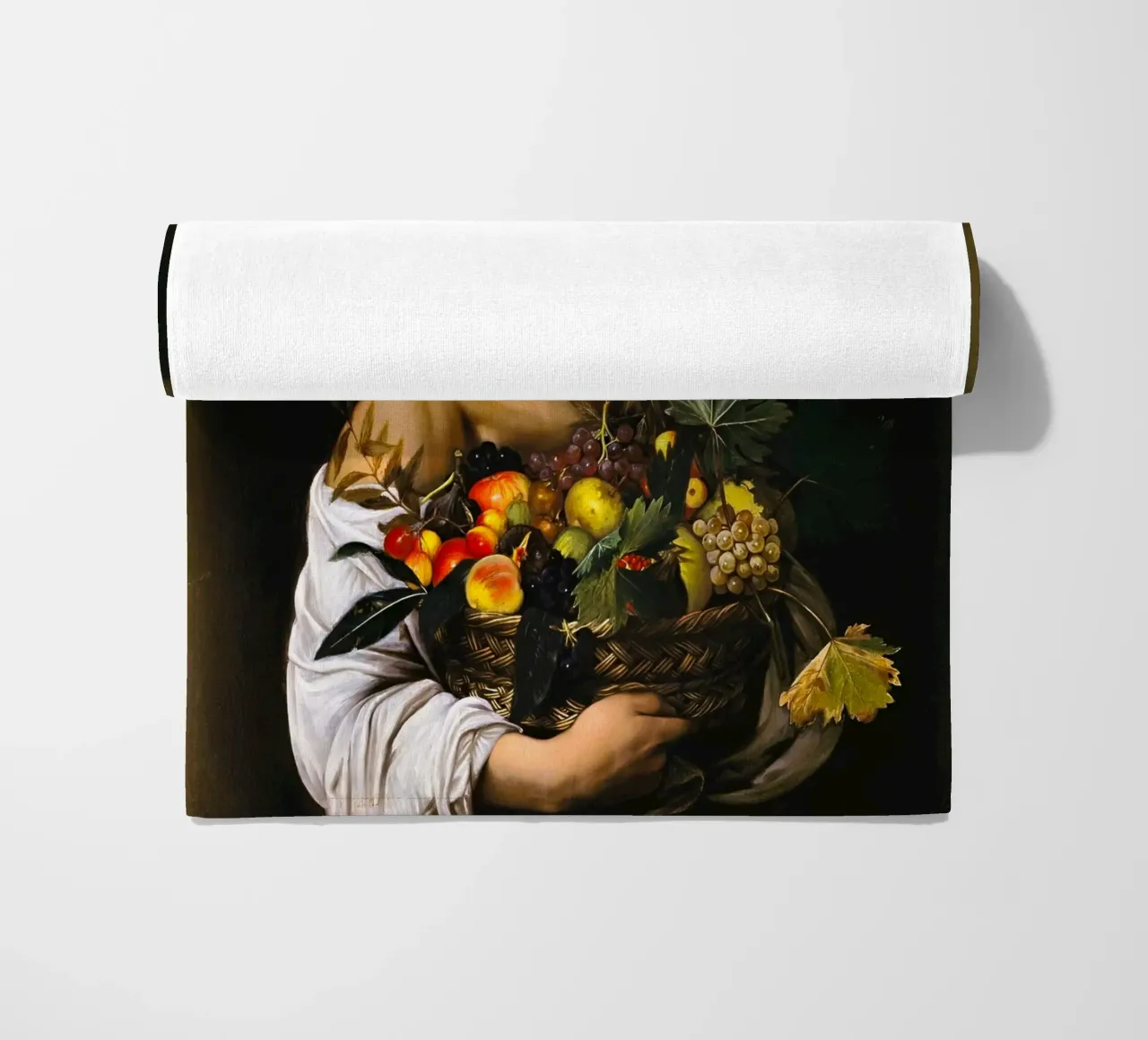 Caravaggio - Ragazzo con canestro di frutta, 1593 telo mare da William Store