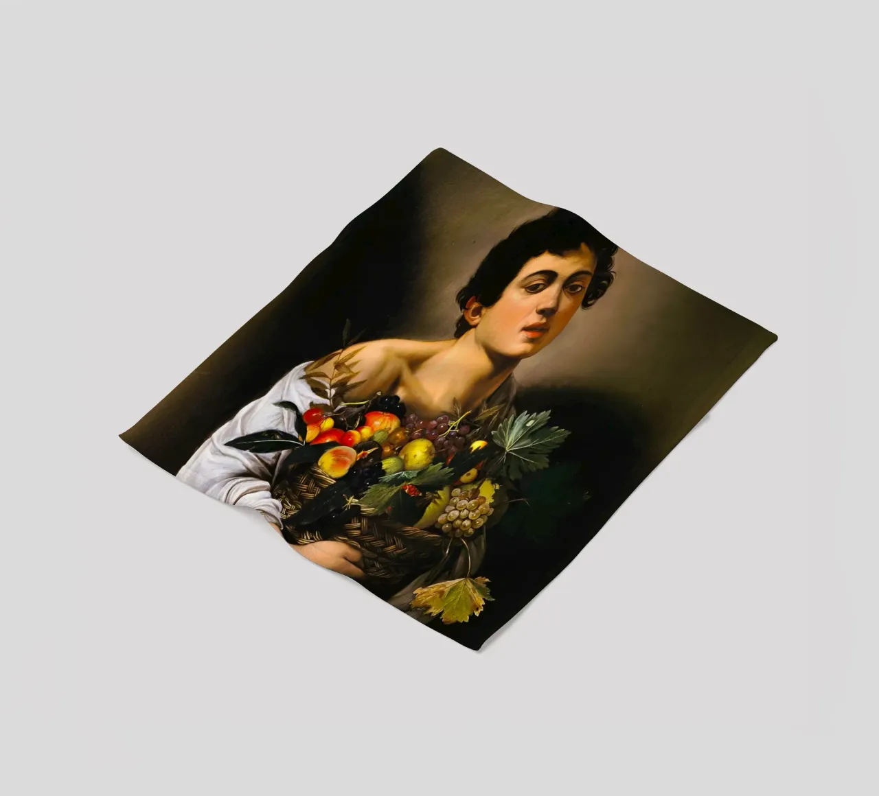 Caravaggio - Ragazzo con canestro di frutta, 1593 coperta in pile da William Store