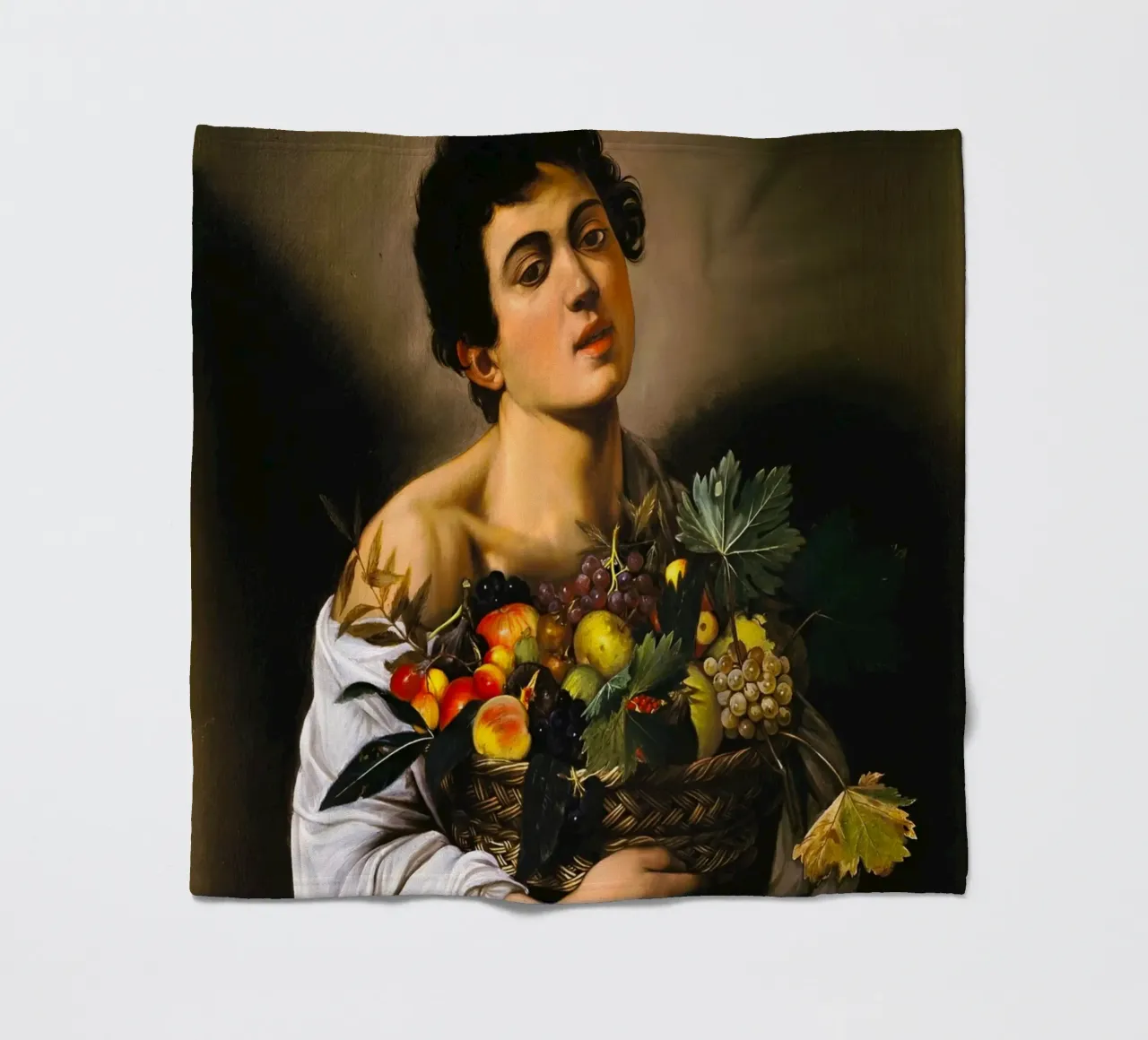 Caravaggio - Ragazzo con canestro di frutta, 1593 coperta in pile da William Store