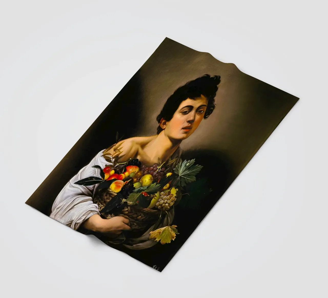 Caravaggio - Ragazzo con canestro di frutta, 1593 coperta in pile da William Store