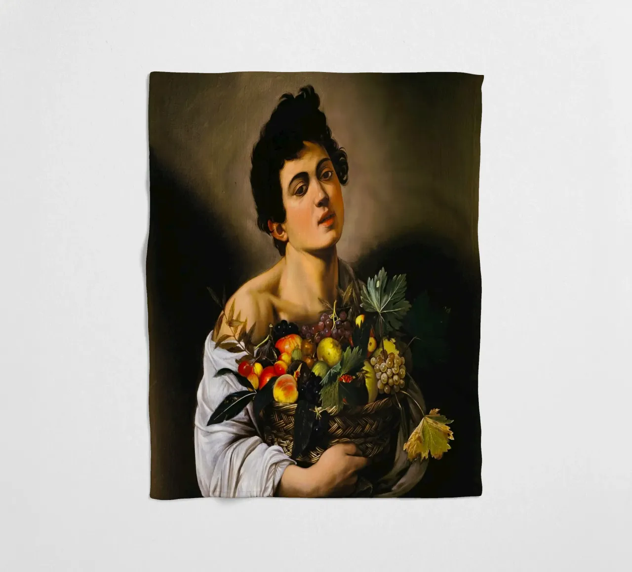 Caravaggio - Ragazzo con canestro di frutta, 1593 coperta in pile da William Store