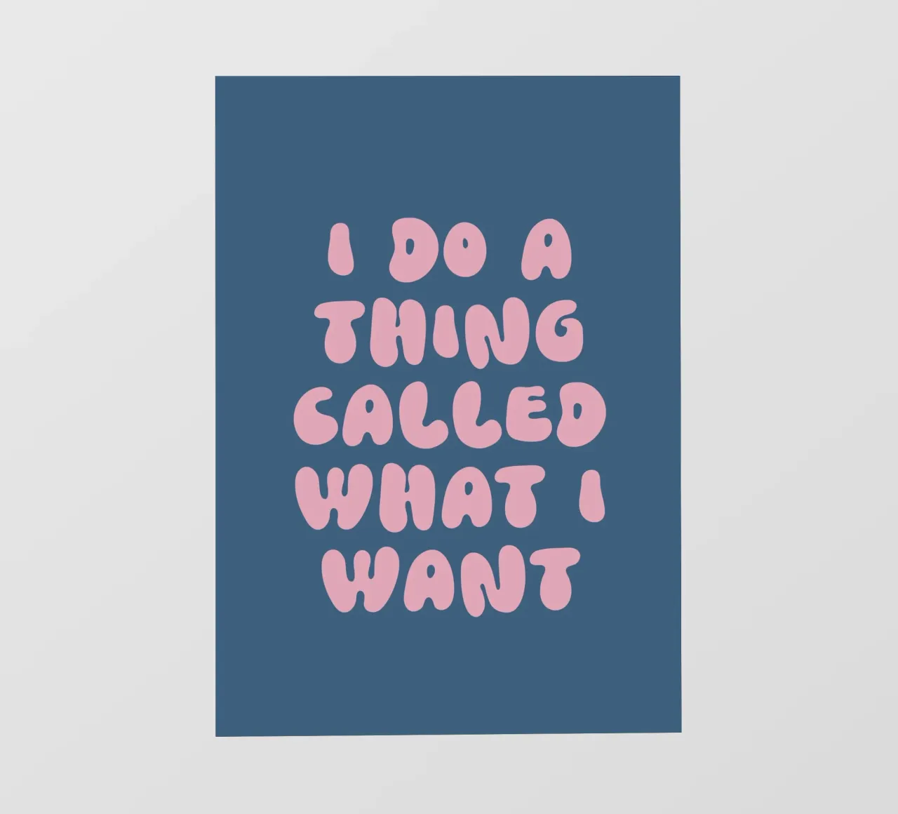 I do a thing called what I want telo in pvc da PinkCandyWalls