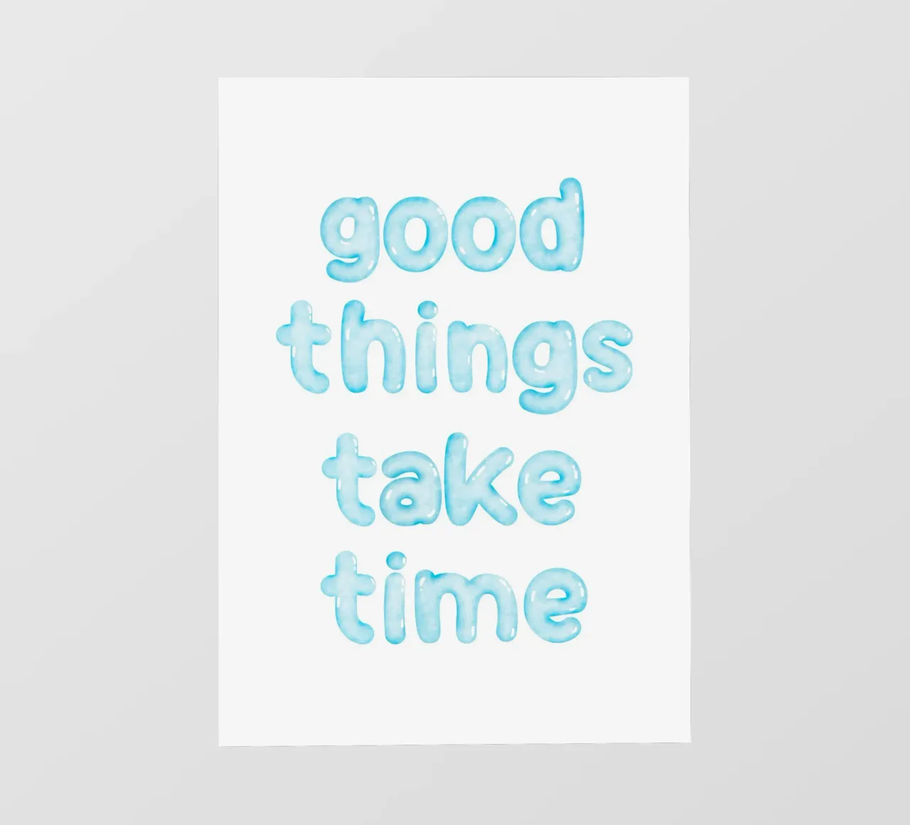 Good things take time pellicola backlit da PinkCandyWalls
