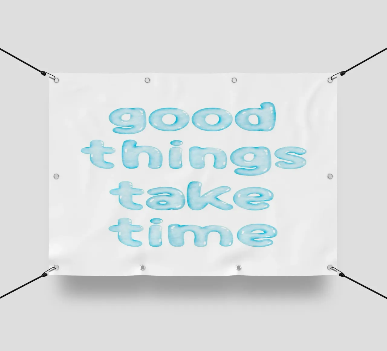 Good things take time telo in pvc da PinkCandyWalls
