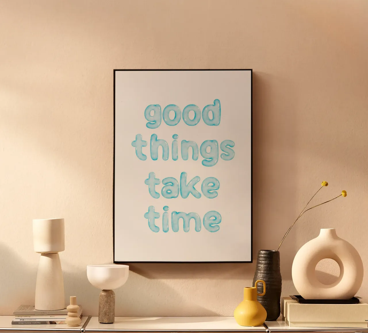 Good things take time plexiglass da PinkCandyWalls