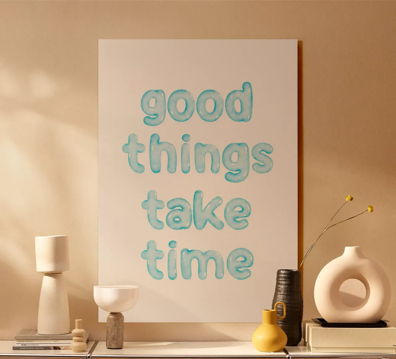 Good things take time plexiglass da PinkCandyWalls