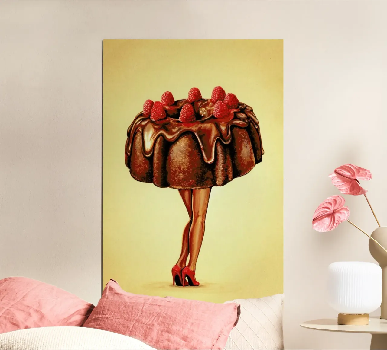Hot Cakes II poster con telaio in alluminio da Kelly Gilleran
