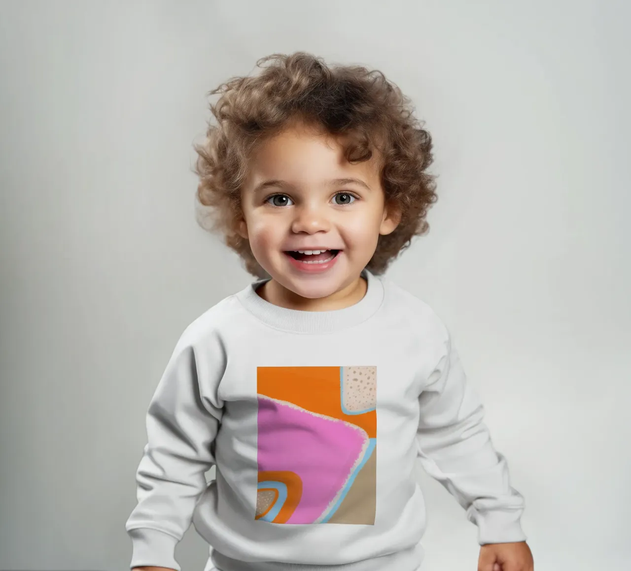 Un'atmosfera estiva e colorata felpa neonato da Carinaprint