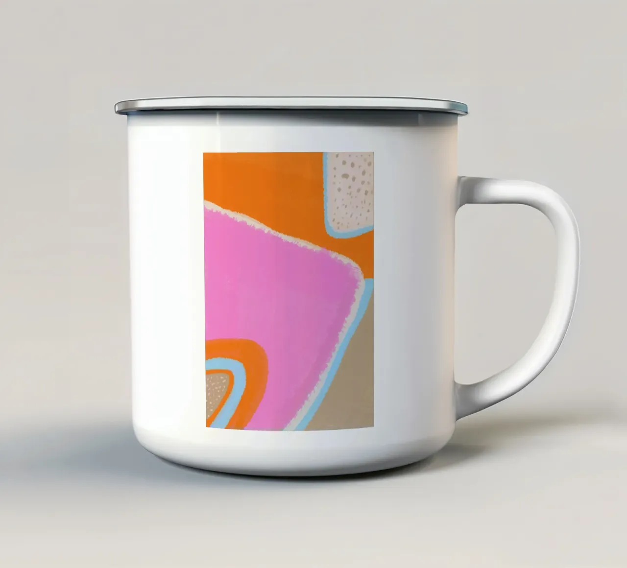 Colorido ambiente veraniego taza de esmalte de Carinaprint