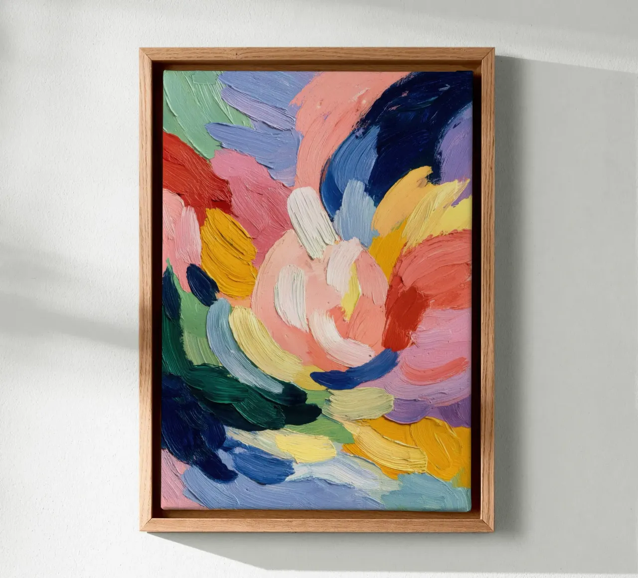 Abstracte bloemencompositie in Matisse-stijl canvas van Nikis Art Studio