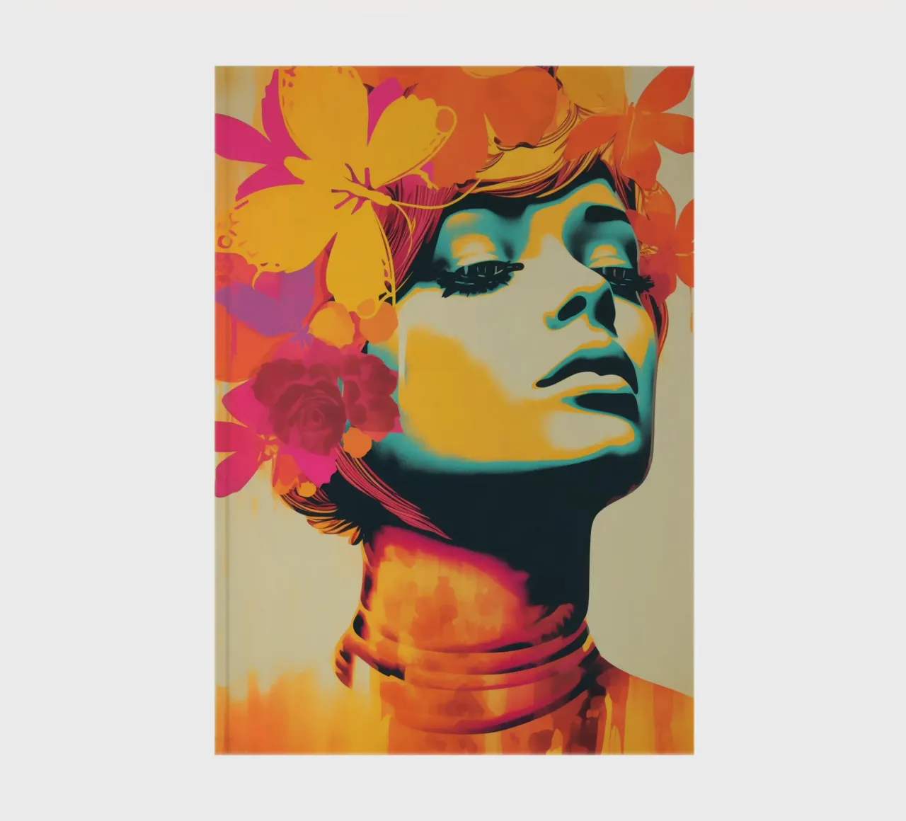 Butterflies in the head | Pop Art Queen notebook by Autofocus