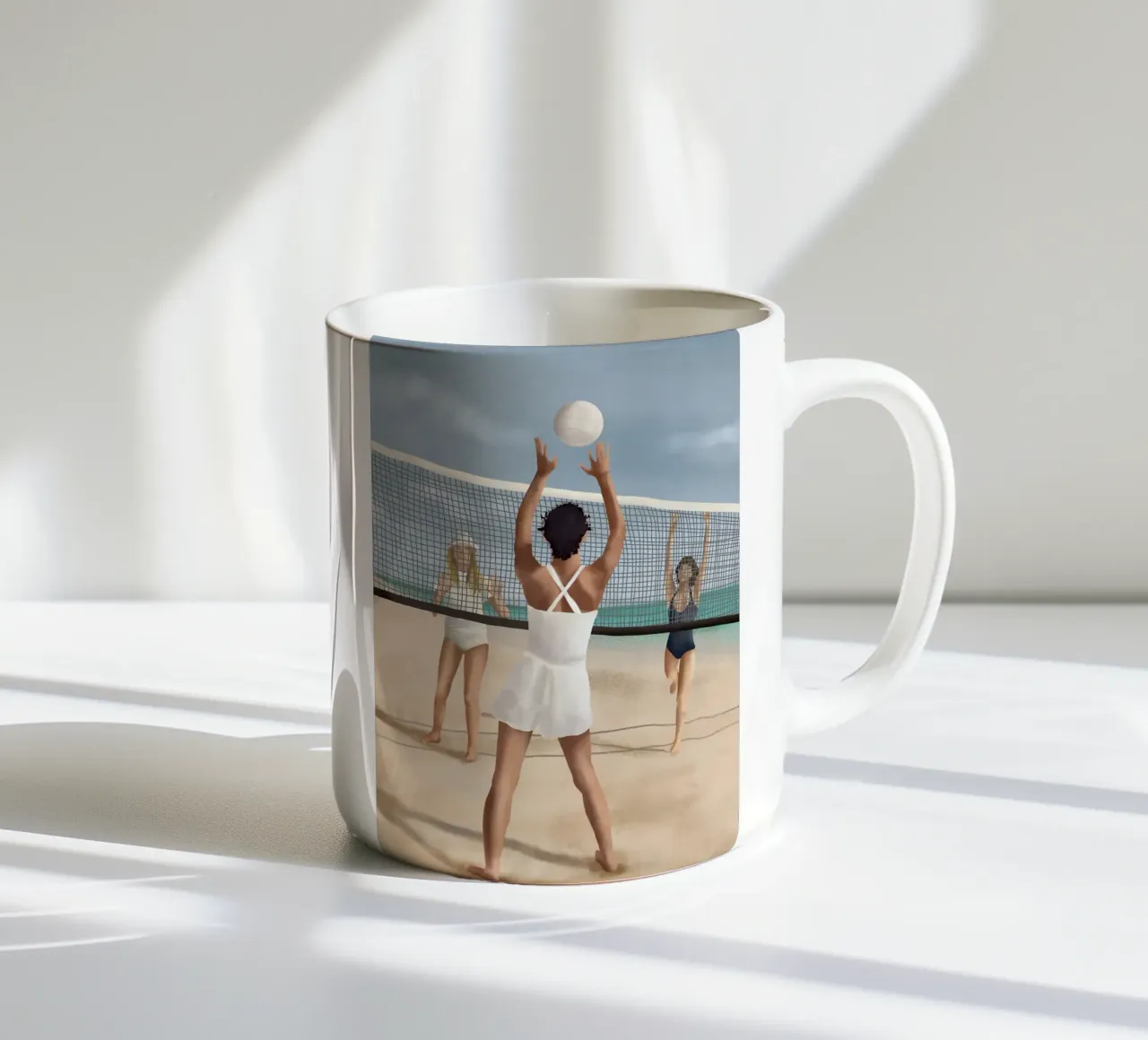 Sand and Sunshine tazza in ceramica da cityart