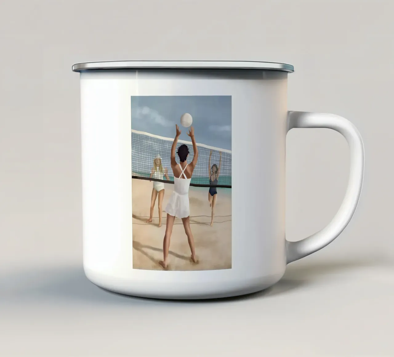 Sand and Sunshine tazza in smalto da cityart