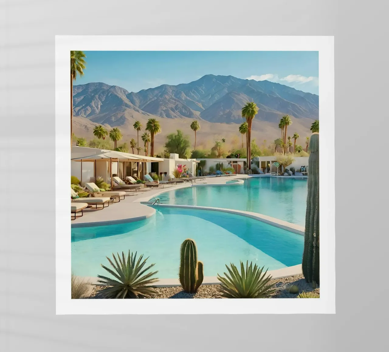 Desert Oasis Of Palm Spring pellicola backlit da robertmotoiart