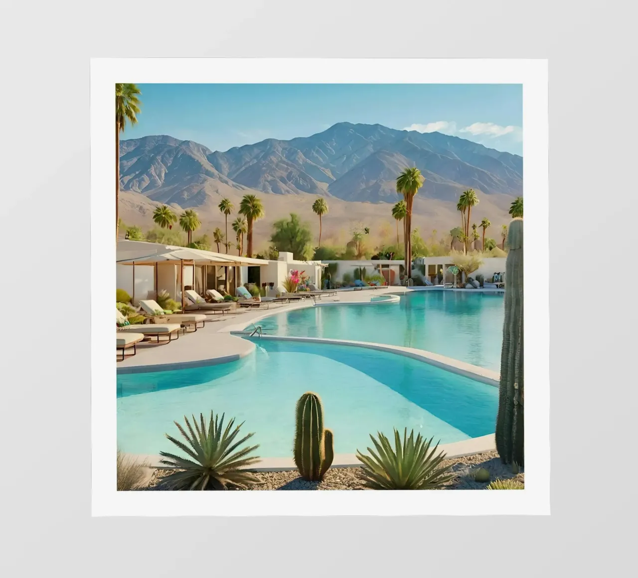 Desert Oasis Of Palm Spring pellicola backlit da robertmotoiart