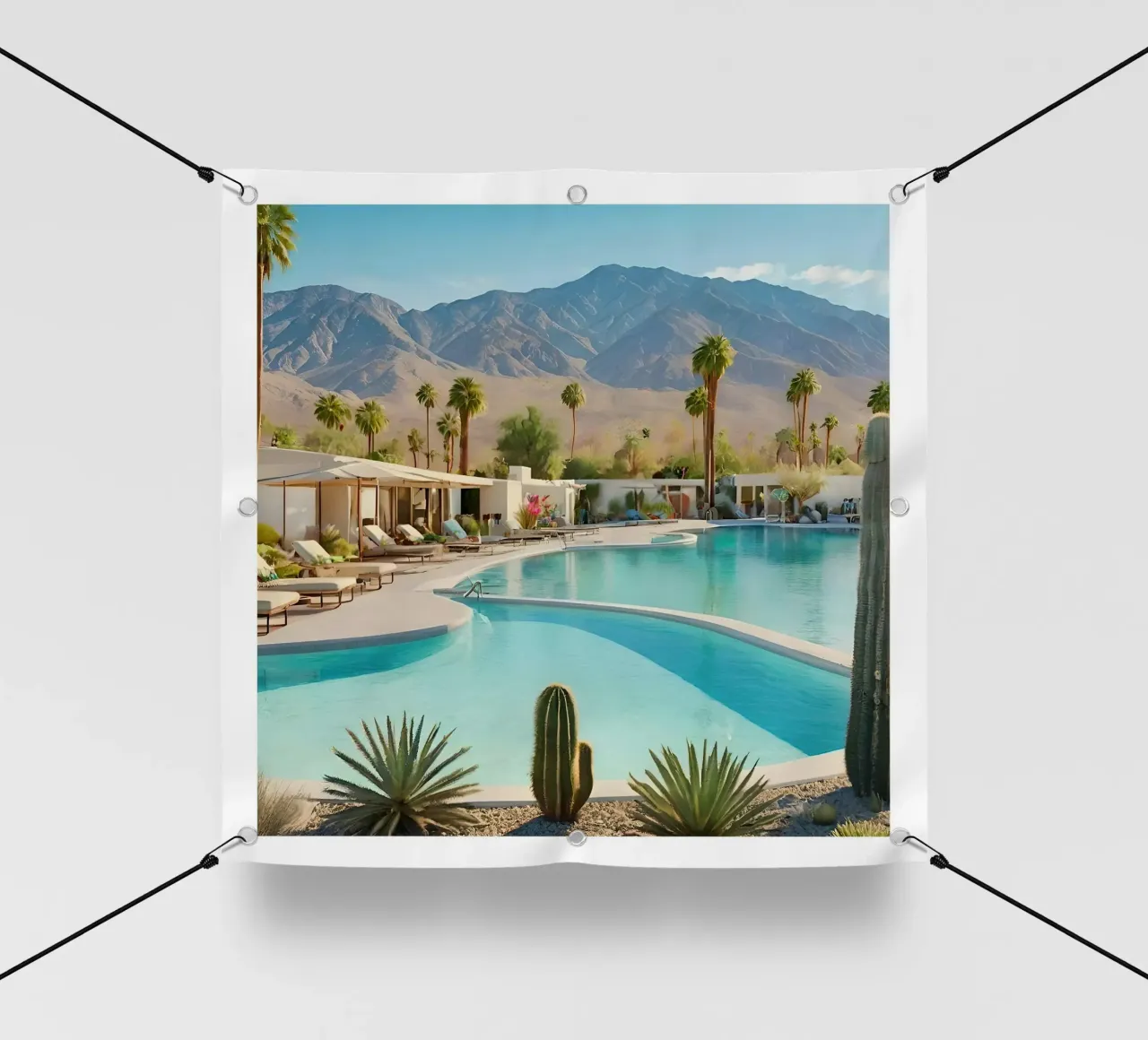Desert Oasis Of Palm Spring telo in pvc da robertmotoiart
