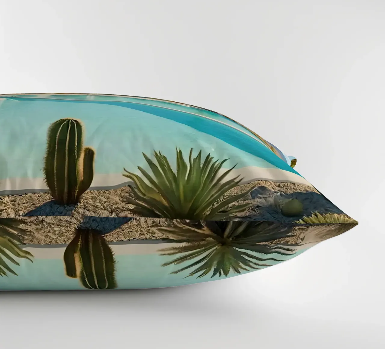 Desert Oasis Of Palm Spring cuscino da robertmotoiart
