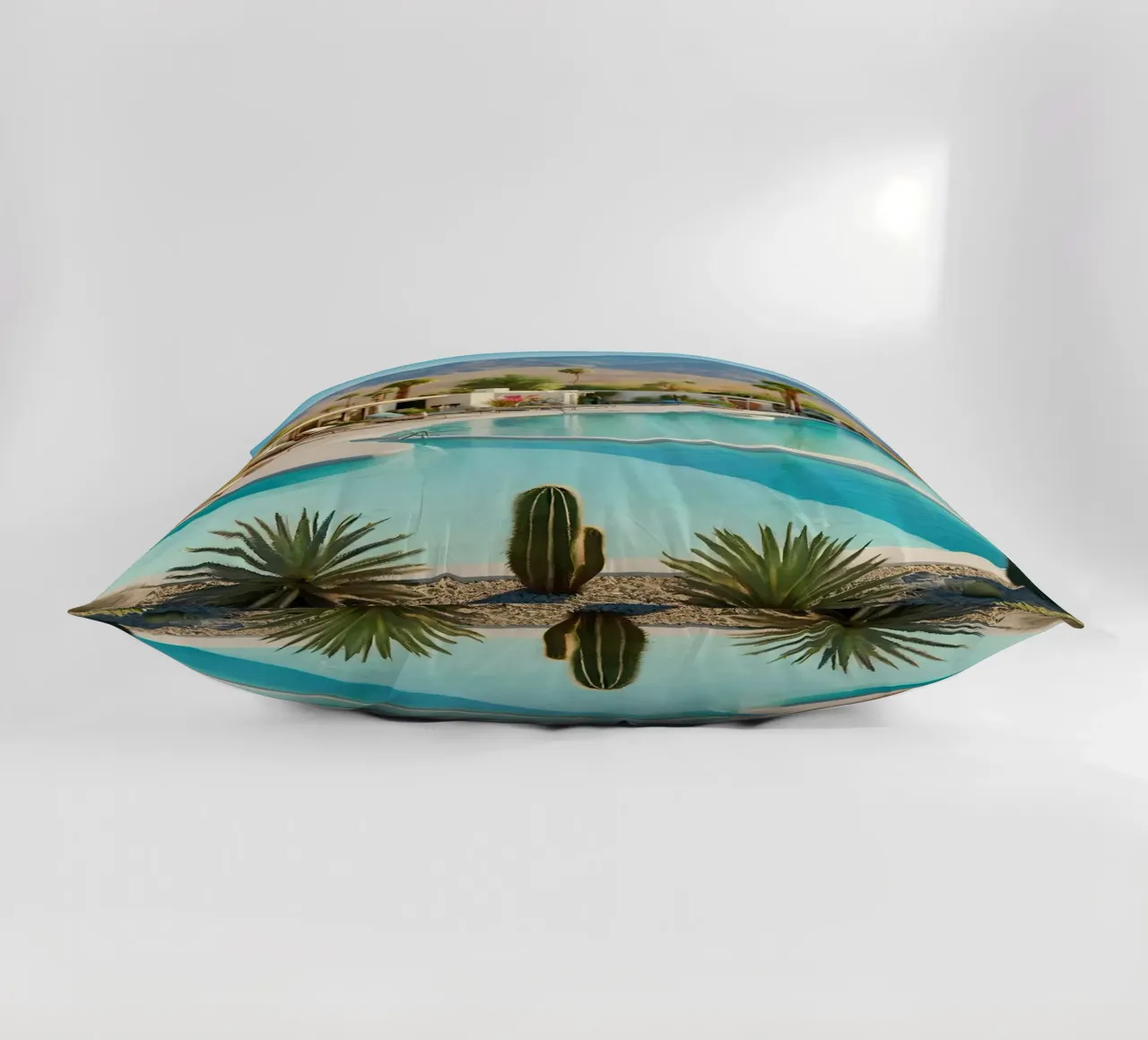 Desert Oasis Of Palm Spring cuscino da robertmotoiart
