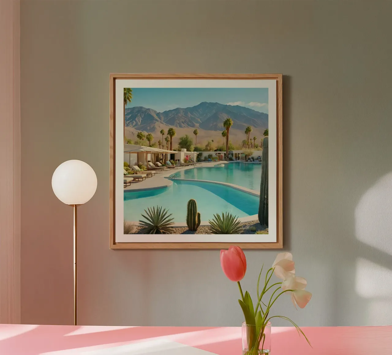 Desert Oasis Of Palm Spring alluminio dibond da robertmotoiart