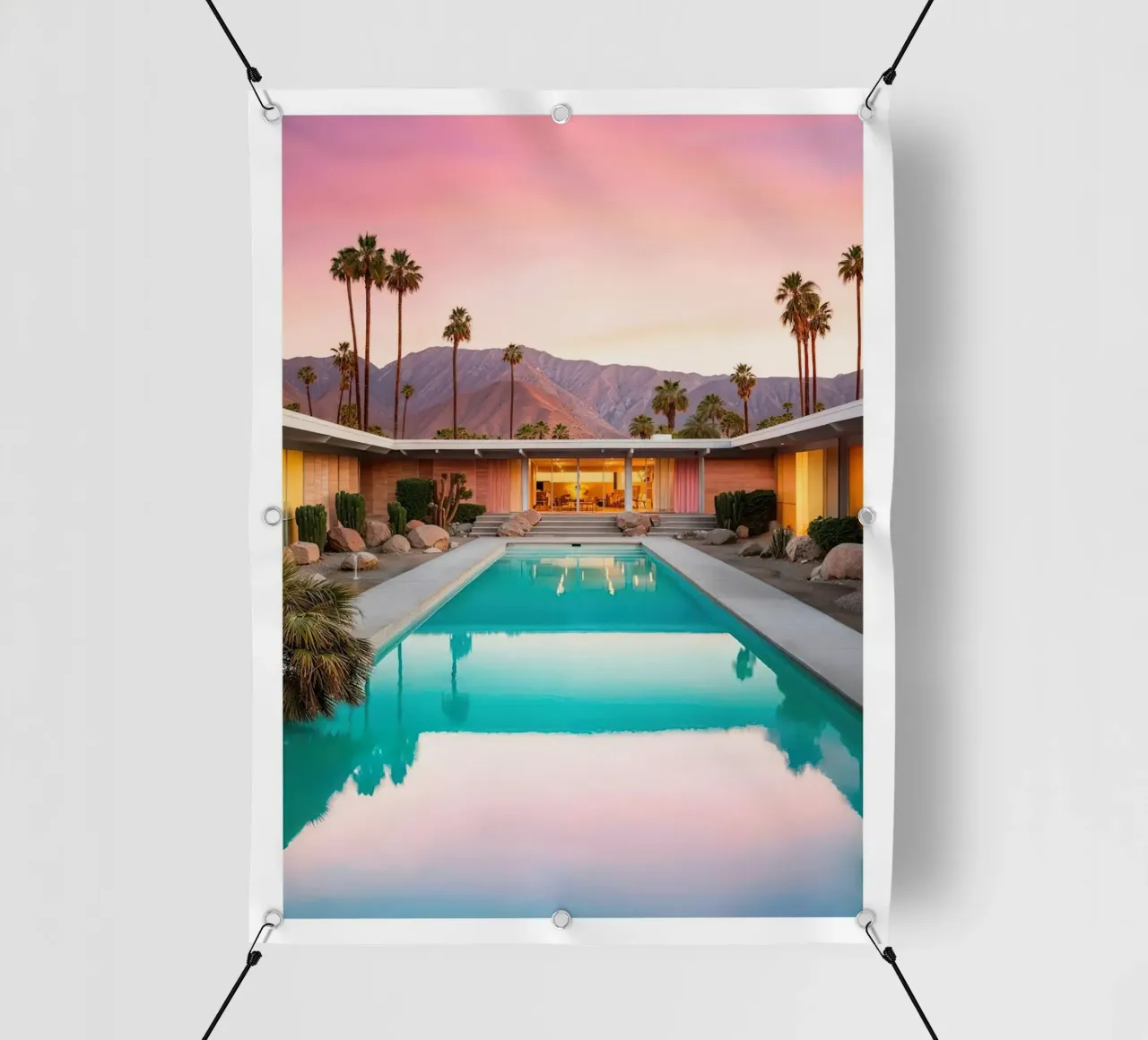 Mid Century Pool Art telo in pvc da robertmotoiart