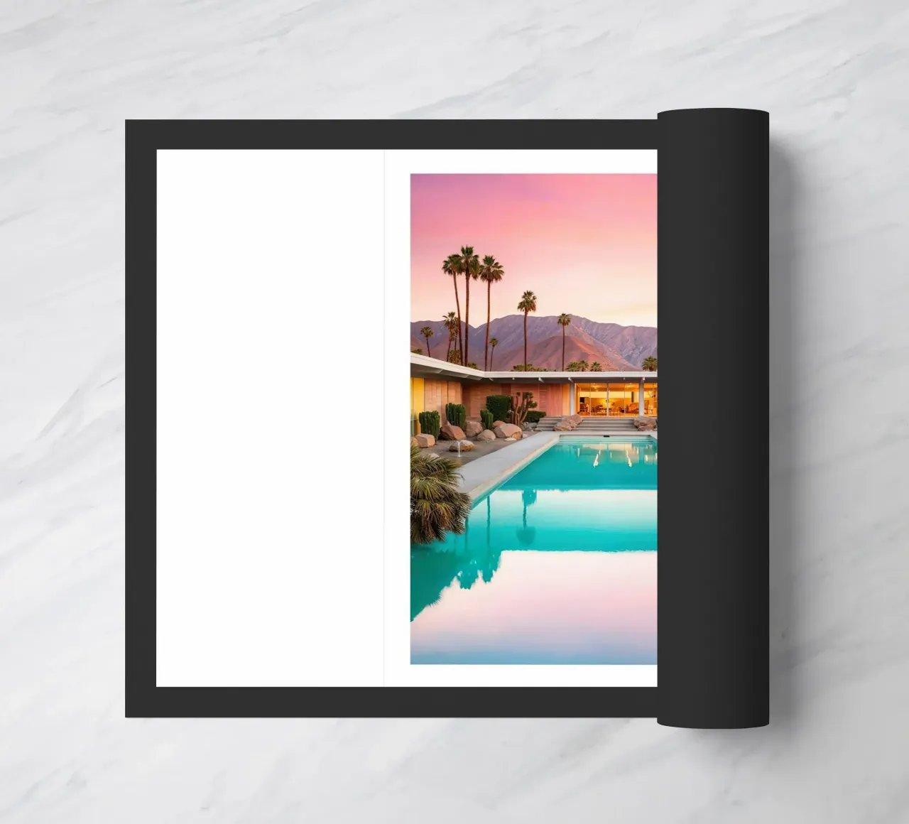 Mid Century Pool Art zerbino da robertmotoiart