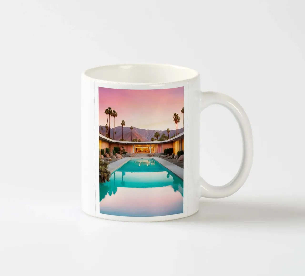 Mid Century Pool Art tazza in ceramica da robertmotoiart