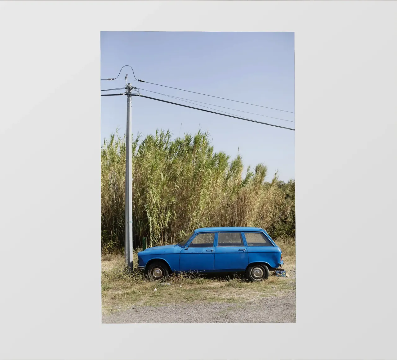 Auto d'epoca in Provenza telo in pvc da Simon Koy