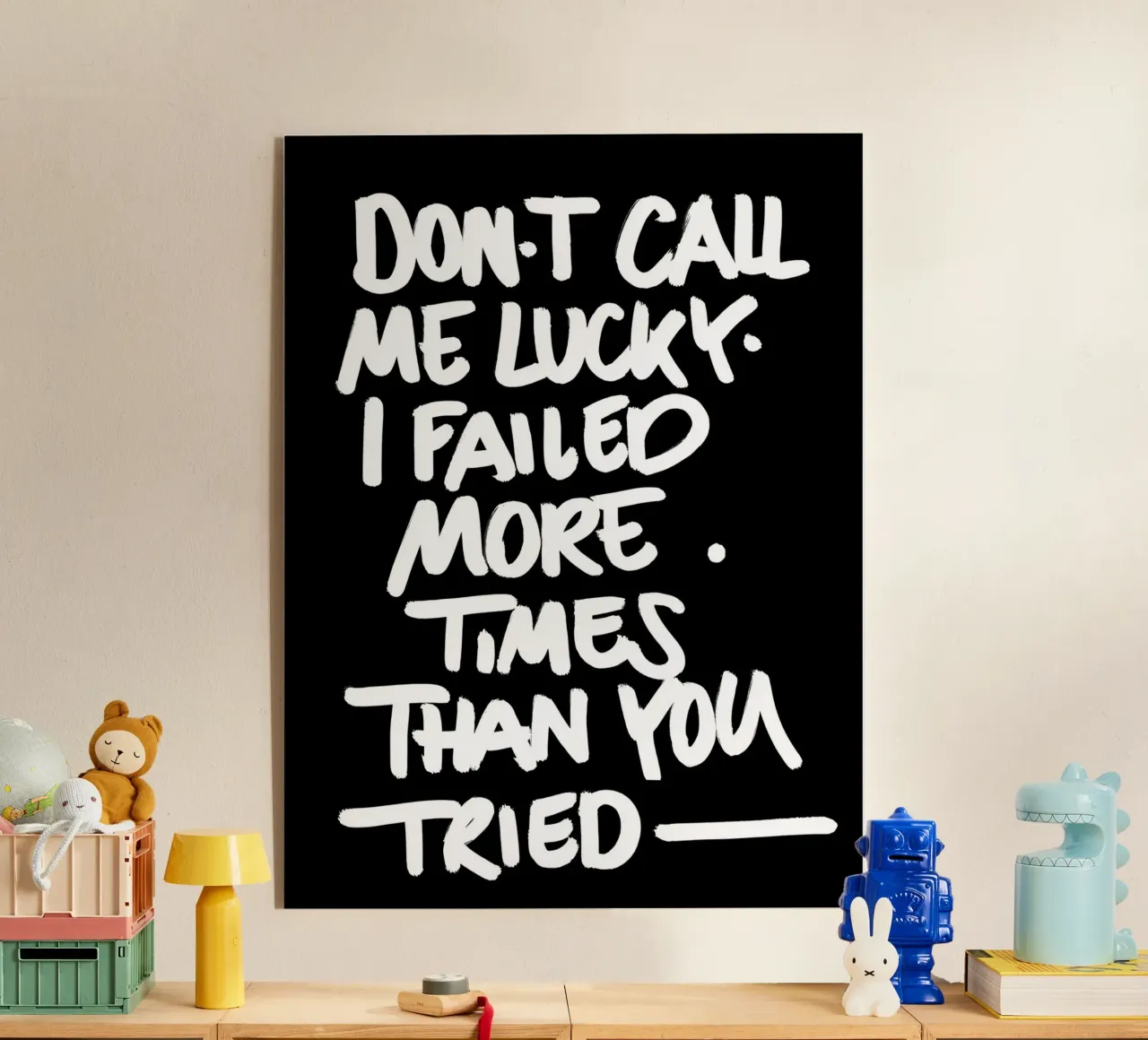 Lucky & failed metacrilato de Type & Tape