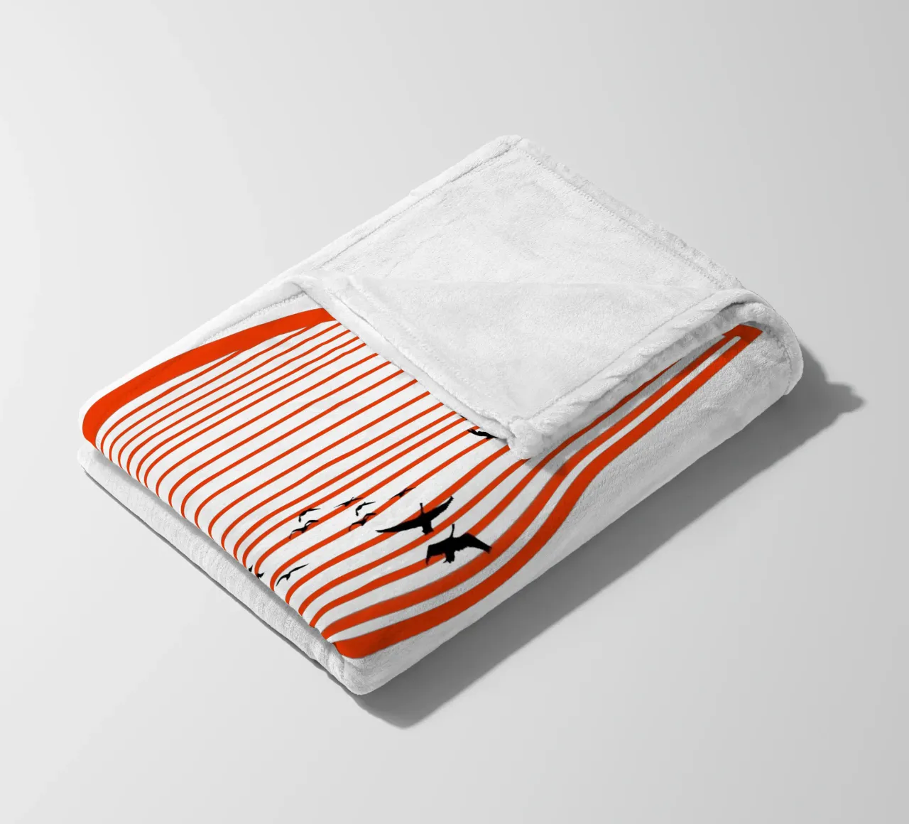 Two-tone sun with sail fleece blanket by LaylaOzFun