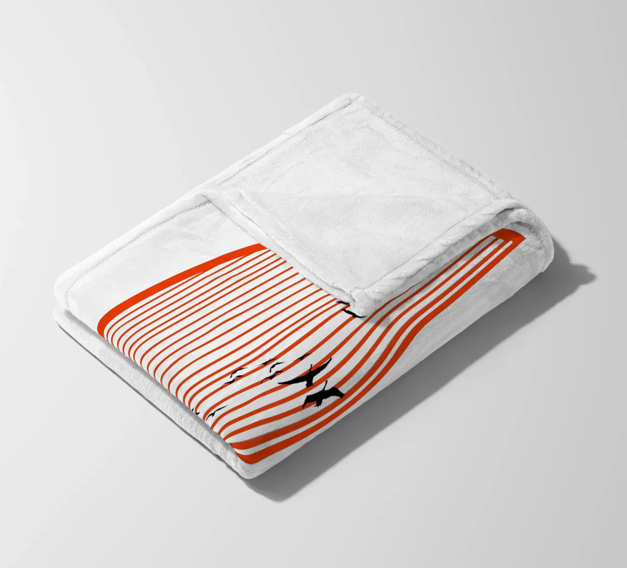 Two-tone sun with sail fleece blanket by LaylaOzFun