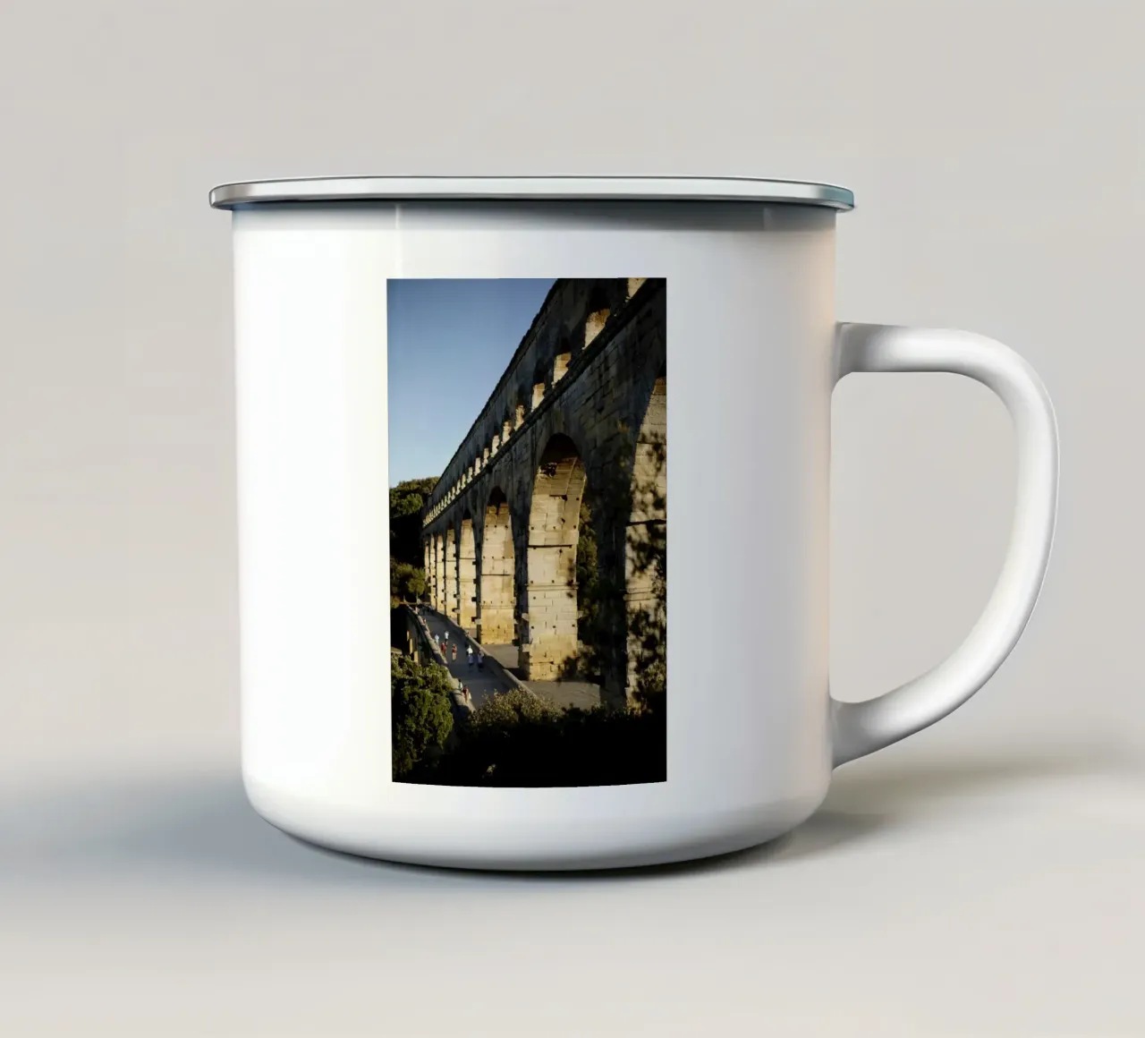 Pont du Gard, Provenza tazza in smalto da Simon Koy