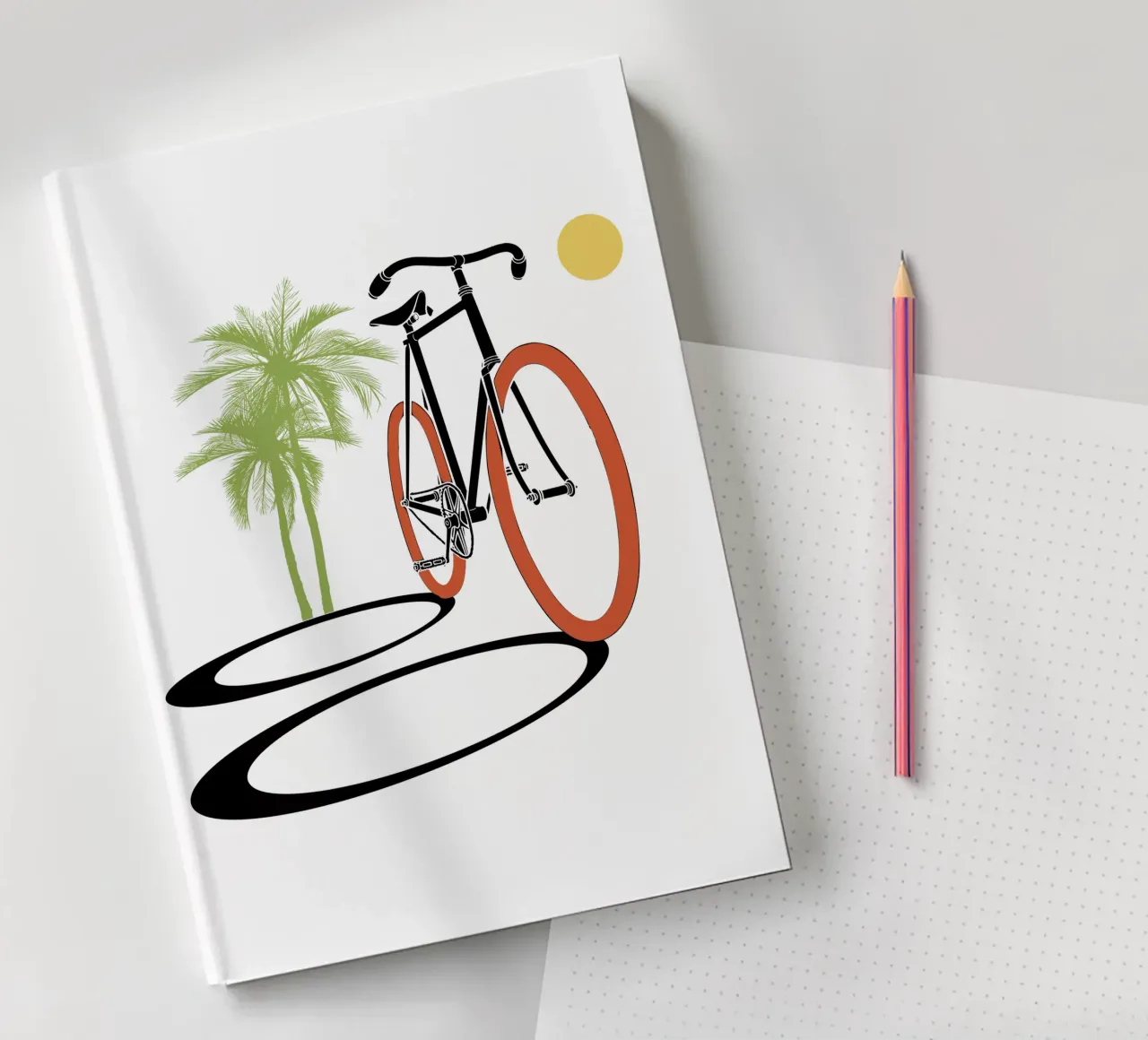 Fixed gear bycicle notebook by LaylaOzFun