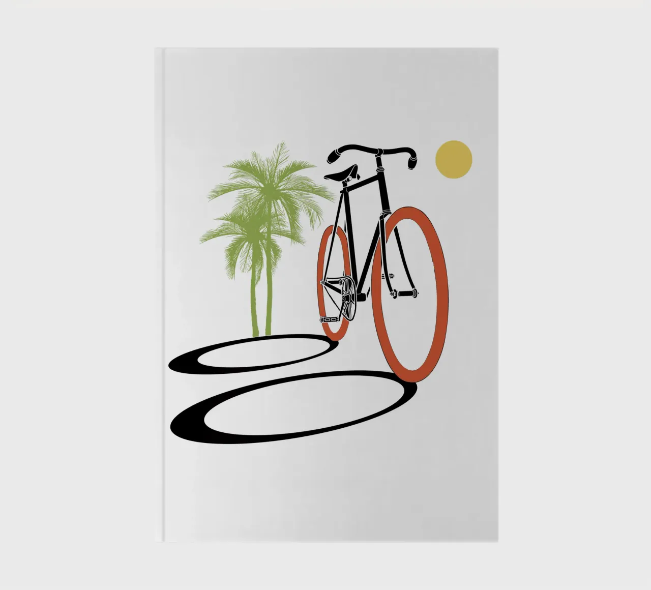 Fixed gear bycicle notebook by LaylaOzFun