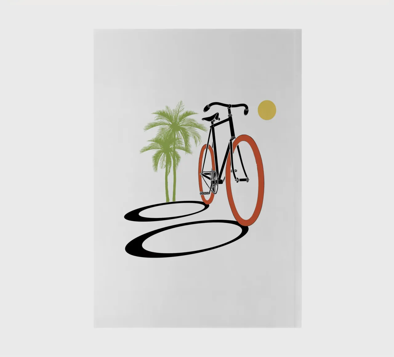 Fixed gear bycicle notebook by LaylaOzFun