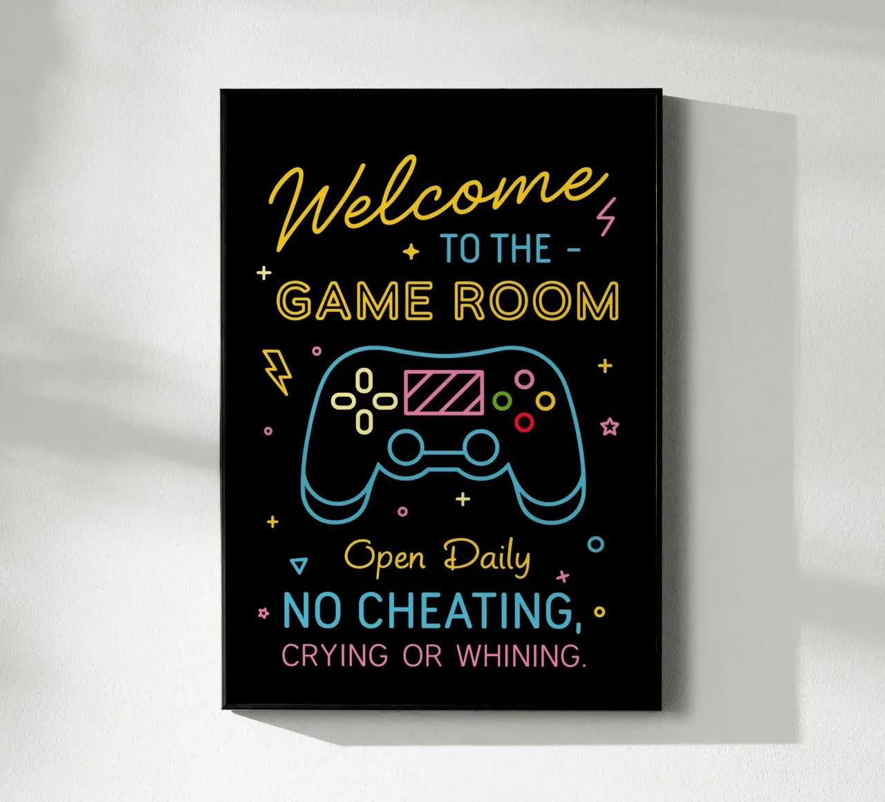 Welcome to the Game Room plexiglass da edsonramosart