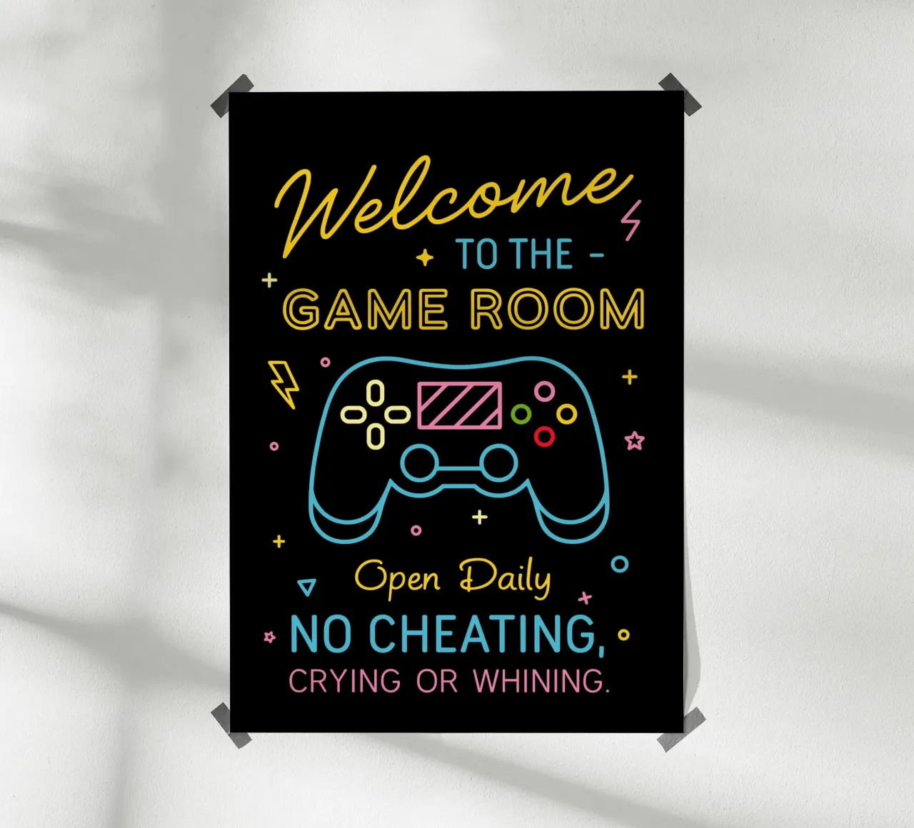 Welcome to the Game Room carta hahnemühle da edsonramosart