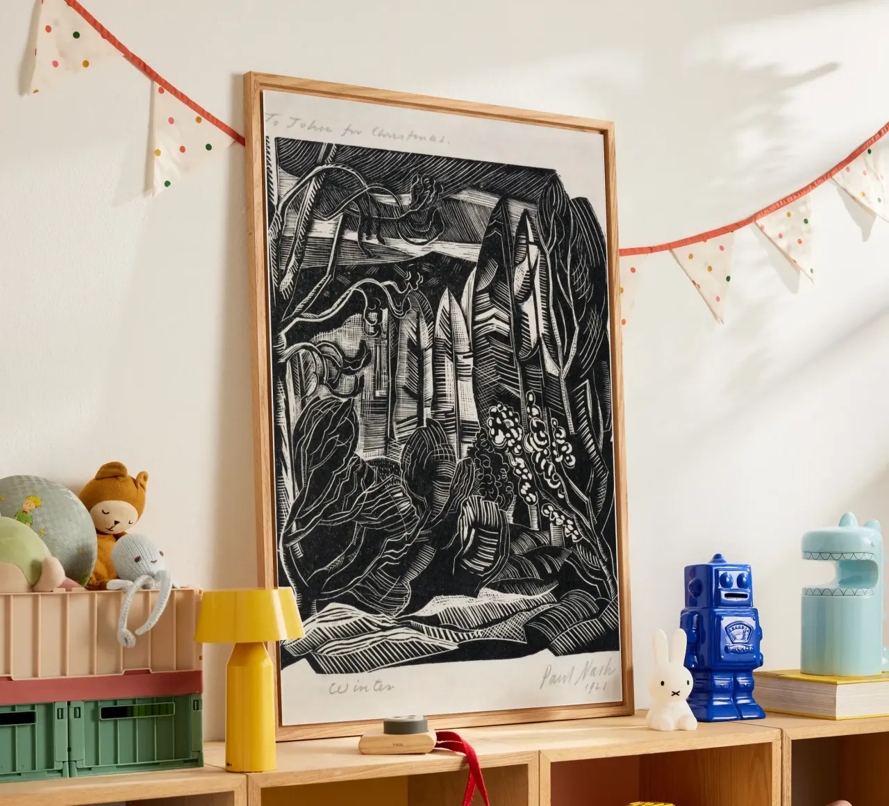 Winter acrylic glass by vintageshop