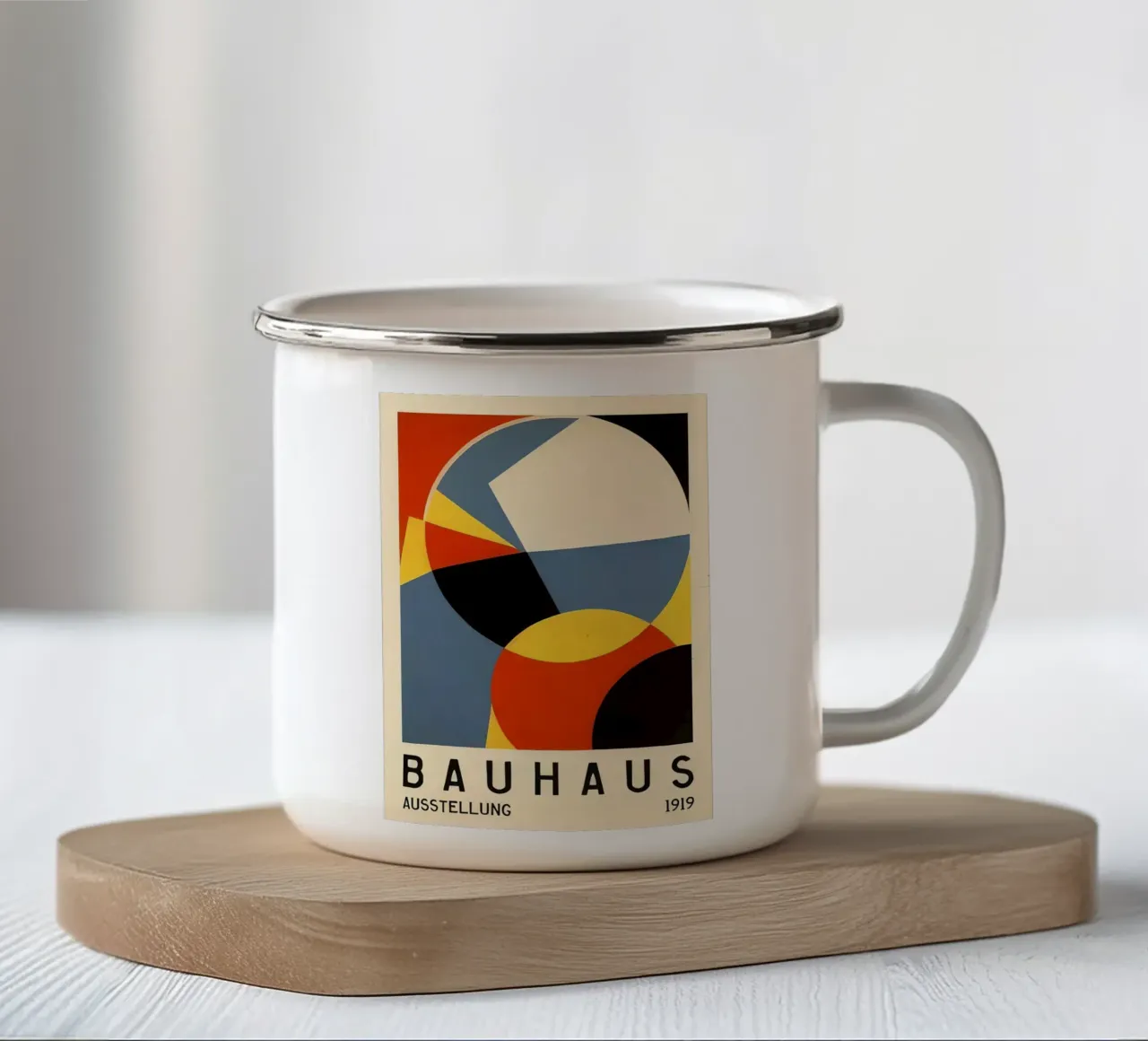 Mostra Bauhaus 1919 tazza in smalto da Brooke