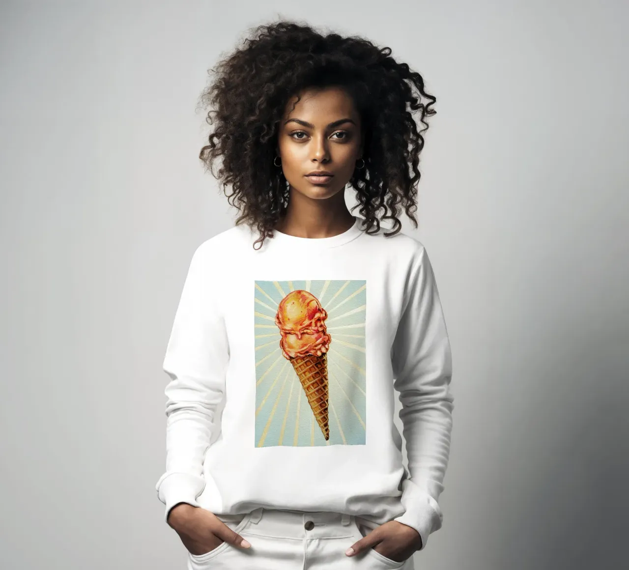 Strawberry Double Scoop Sweatshirt von Kelly Gilleran