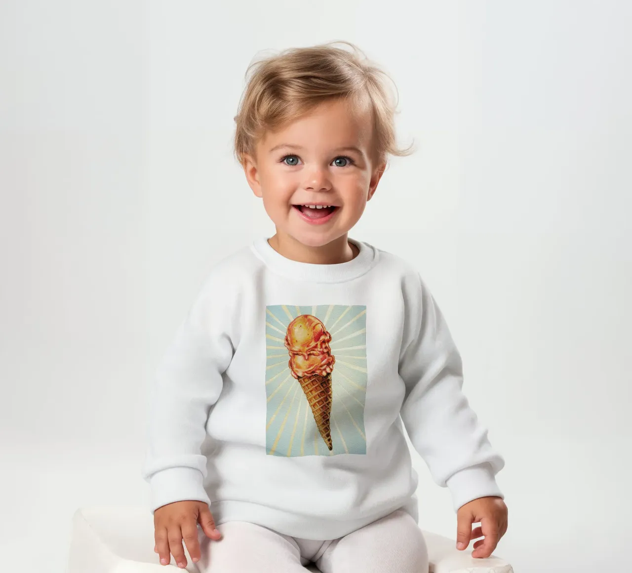 Strawberry Double Scoop felpa neonato da Kelly Gilleran