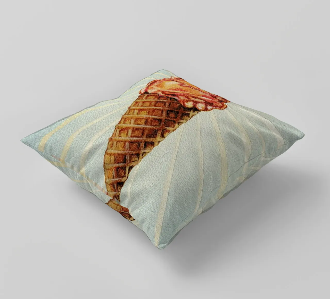 Strawberry Double Scoop cuscino da Kelly Gilleran