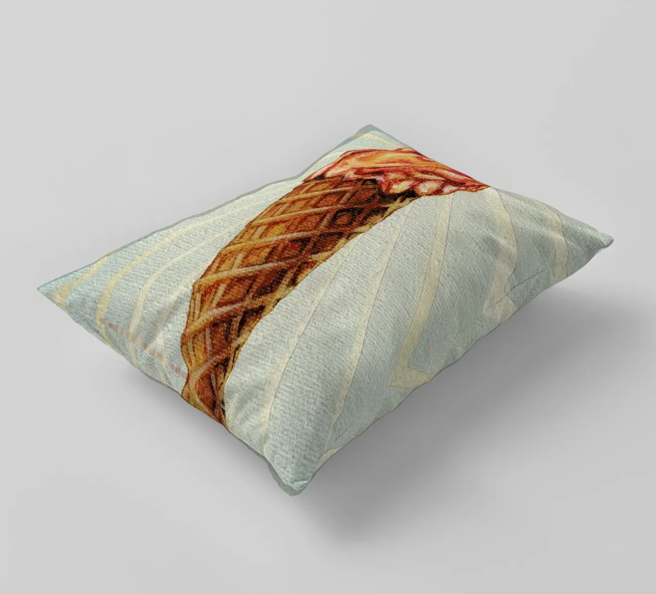 Strawberry Double Scoop cuscino da Kelly Gilleran