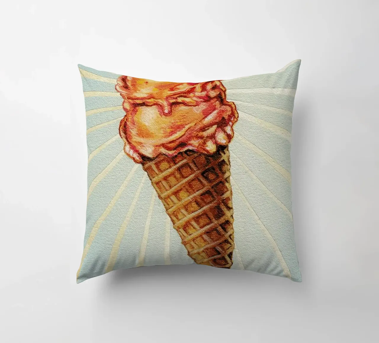 Strawberry Double Scoop cuscino da Kelly Gilleran