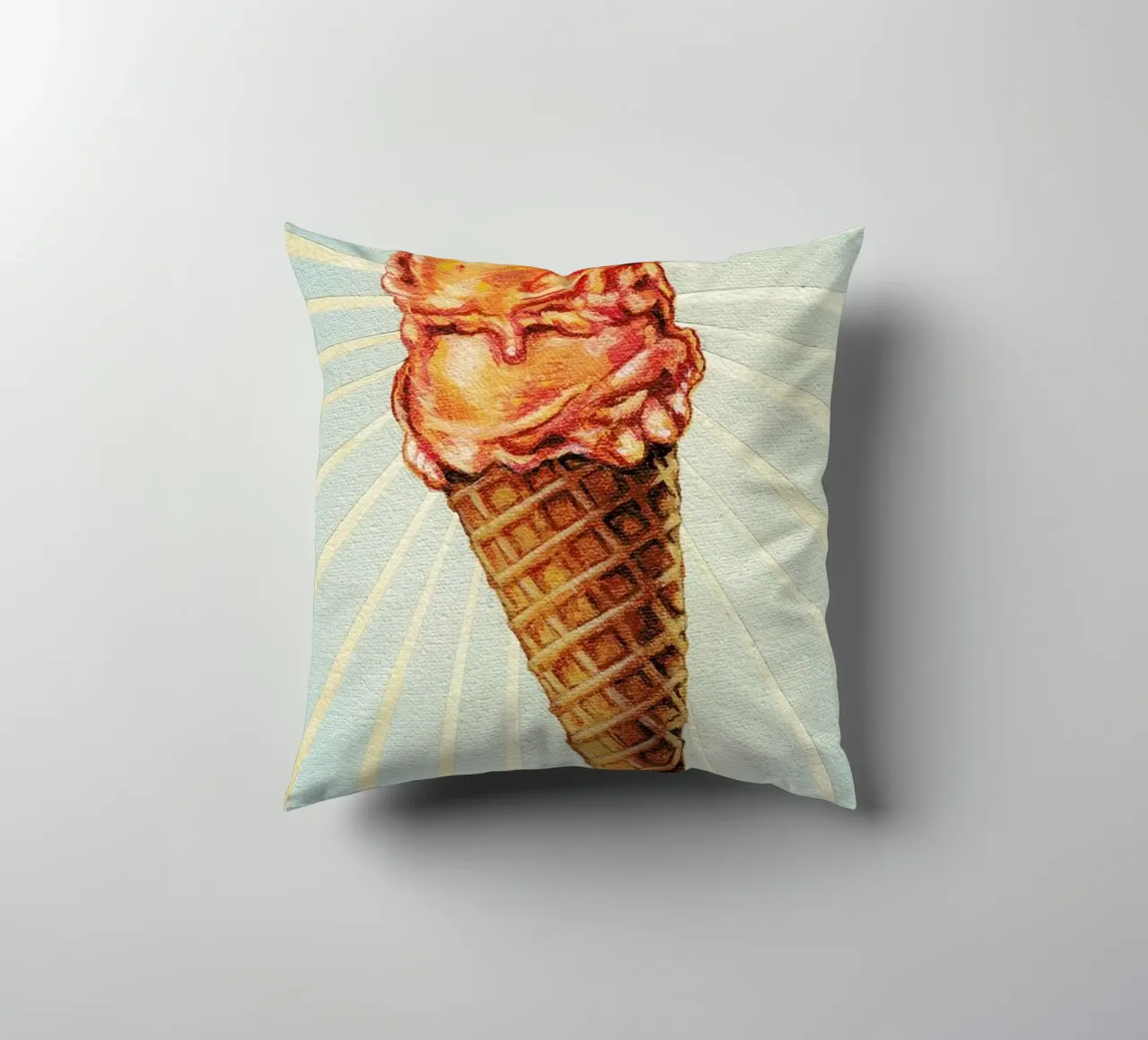 Strawberry Double Scoop cuscino da Kelly Gilleran