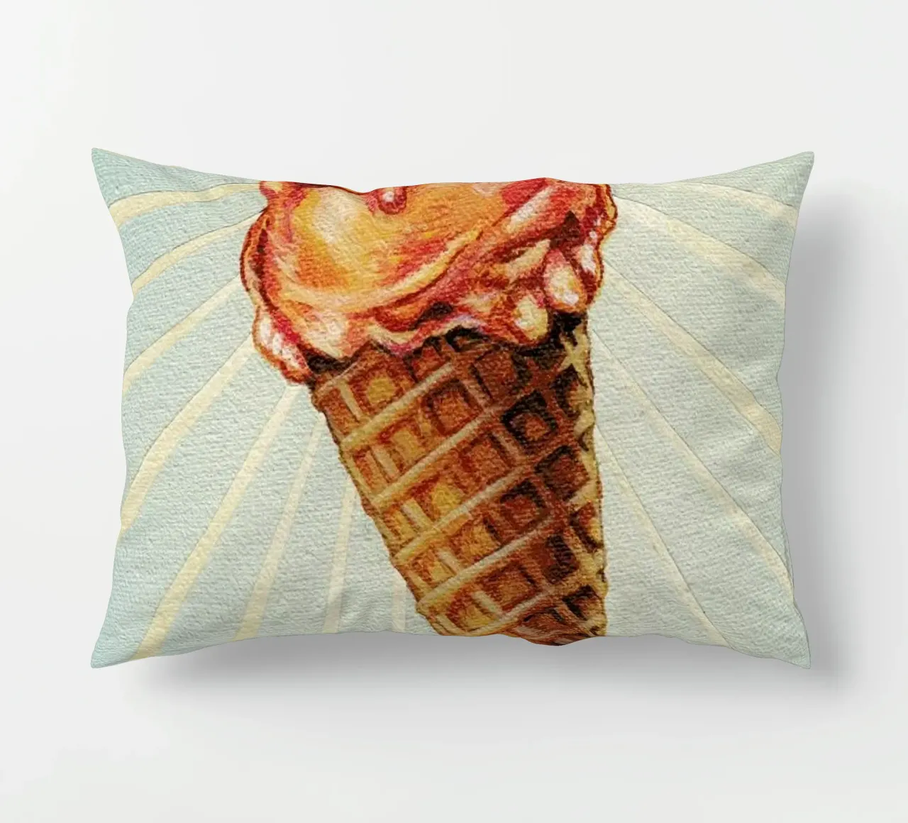 Strawberry Double Scoop cuscino da Kelly Gilleran