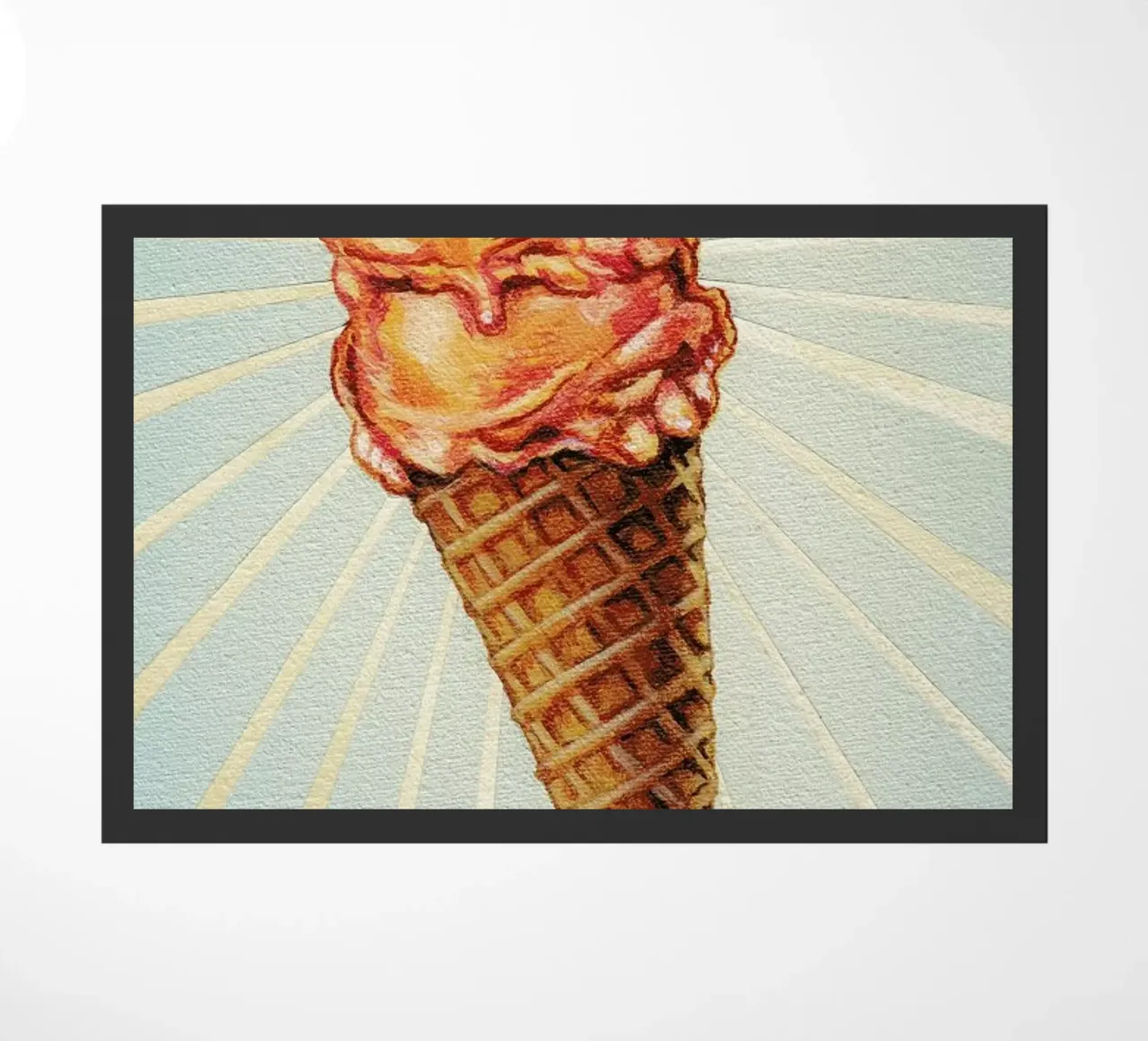 Strawberry Double Scoop felpudo de Kelly Gilleran