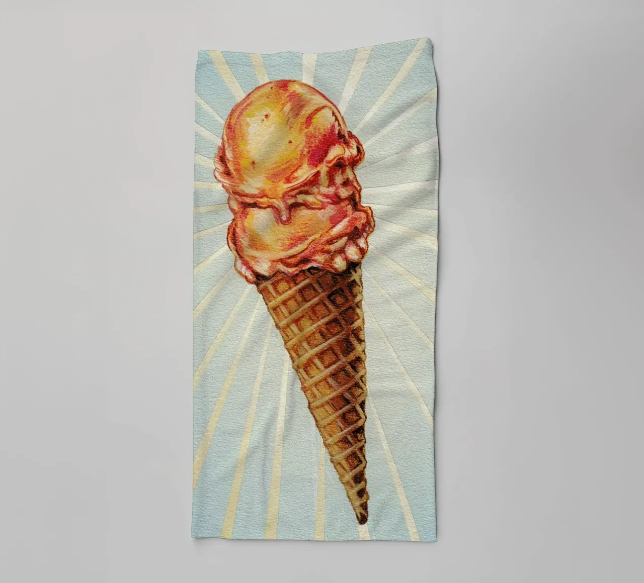 Strawberry Double Scoop asciugamano da bagno da Kelly Gilleran